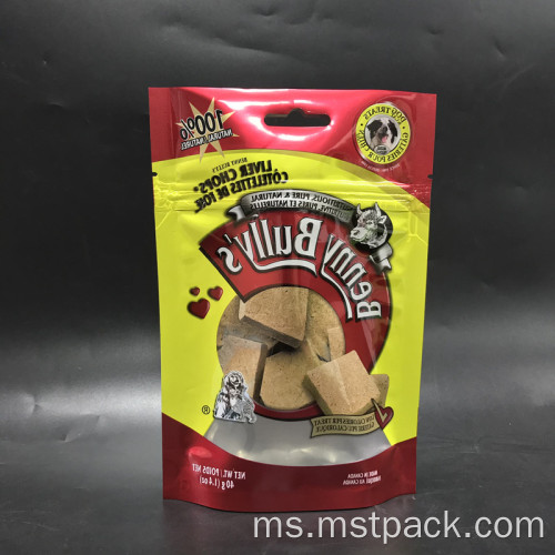 De-metailzed pouch untuk makanan anjing